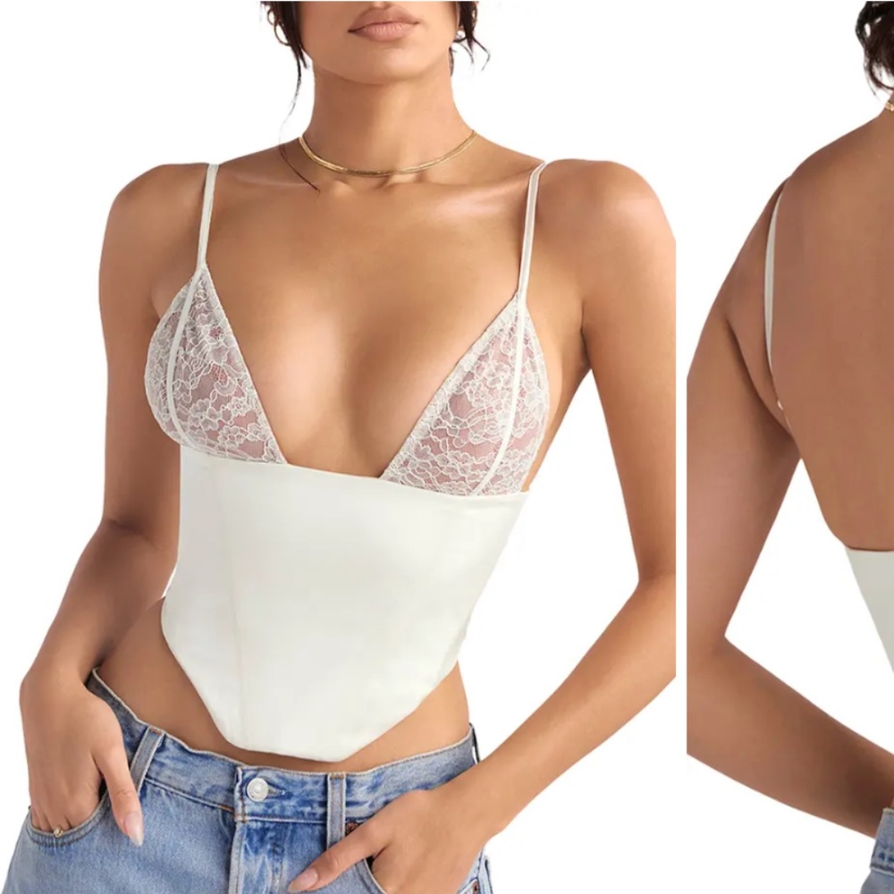 House of CB Lace & Satin Emilee Corset
